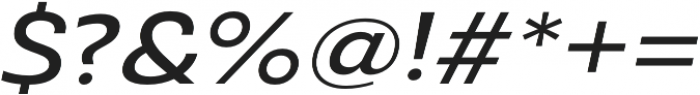 Ashemore Ext Medium Italic otf (500) Font OTHER CHARS