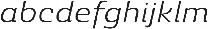 Ashemore Ext Regular Italic otf (400) Font LOWERCASE