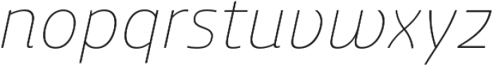 Ashemore Norm Thin Italic otf (100) Font LOWERCASE