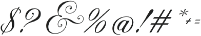 Ashenford Script otf (400) Font OTHER CHARS