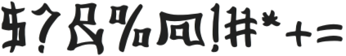 Ashito-Regular otf (400) Font OTHER CHARS
