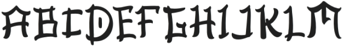 Ashito-Regular otf (400) Font UPPERCASE