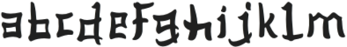 Ashito-Regular otf (400) Font LOWERCASE