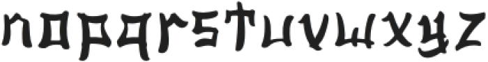 Ashito-Regular otf (400) Font LOWERCASE
