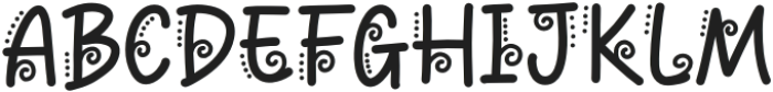 AshiyahRegular otf (400) Font UPPERCASE