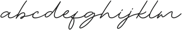 AsitaSignature-Regular otf (400) Font LOWERCASE