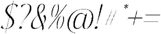Aska Italic Italic otf (400) Font OTHER CHARS
