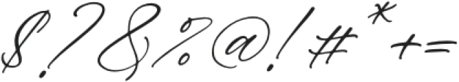 Askenild Kimortega Script Italic otf (400) Font OTHER CHARS