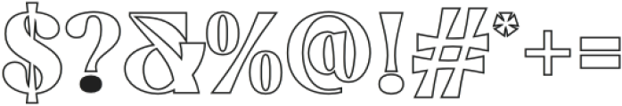 Askey Outline otf (400) Font OTHER CHARS