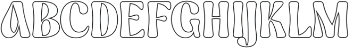 Askey Rounded Outline otf (400) Font UPPERCASE