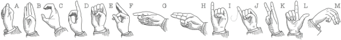 Asl Line Regular Plus Latin otf (400) Font UPPERCASE