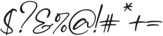 Asmeralka Italic otf (400) Font OTHER CHARS