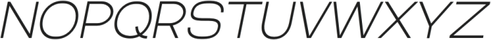 Asparocus Thin Italic otf (100) Font LOWERCASE