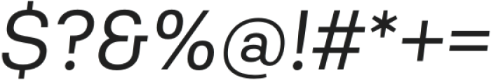Asperia Italic otf (400) Font OTHER CHARS