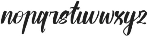 Asphalt District Italic otf (400) Font LOWERCASE