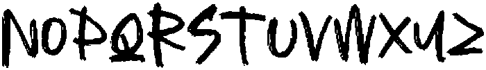 Asphalt Grunge otf (400) Font LOWERCASE
