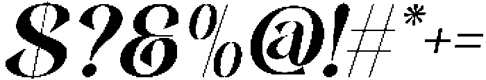 Assneya-Italic otf (400) Font OTHER CHARS