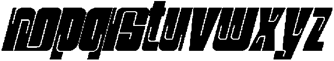Associated Background Bold Italic otf (700) Font LOWERCASE