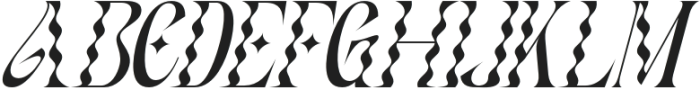 Associated Regular Italic otf (400) Font UPPERCASE