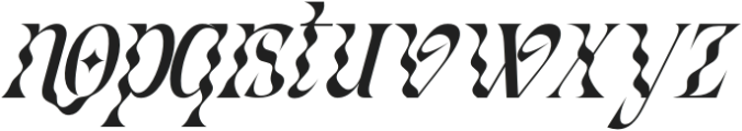 Associated Regular Italic otf (400) Font LOWERCASE