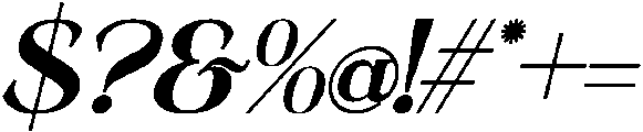 Astafine Extra Bold Italic otf (700) Font OTHER CHARS