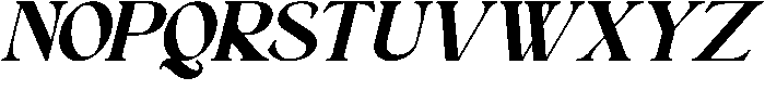 Astafine Extra Bold Italic otf (700) Font UPPERCASE