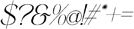 Astafine Light Italic otf (300) Font OTHER CHARS