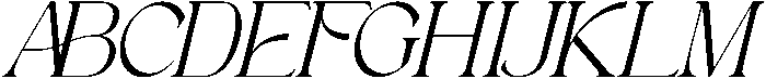 Astafine Light Italic otf (300) Font UPPERCASE