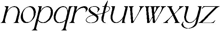 Astafine Light Italic otf (300) Font LOWERCASE