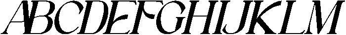 Astafine Medium Italic otf (500) Font UPPERCASE