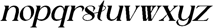 Astafine Medium Italic otf (500) Font LOWERCASE