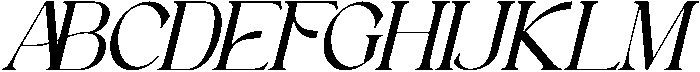 Astafine Regular Italic otf (400) Font UPPERCASE