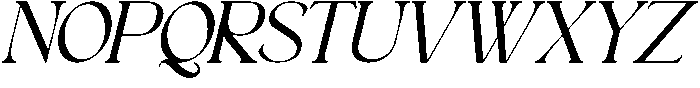 Astafine Regular Italic otf (400) Font UPPERCASE