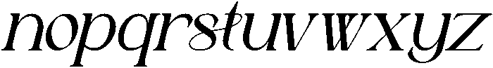Astafine Regular Italic otf (400) Font LOWERCASE