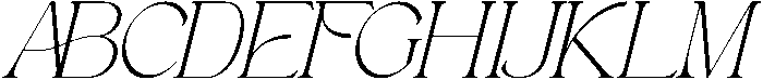Astafine Thin Italic otf (100) Font UPPERCASE