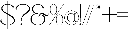 Astafine Thin otf (100) Font OTHER CHARS