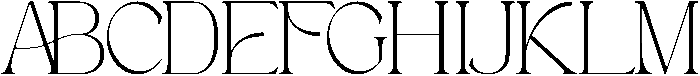 Astafine Thin otf (100) Font UPPERCASE