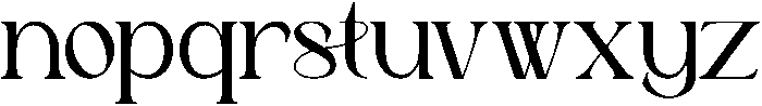 Astafine otf (400) Font LOWERCASE