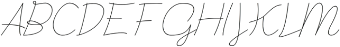 Astana Italic otf (400) Font UPPERCASE