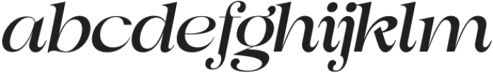 Astani Display Italic otf (400) Font LOWERCASE