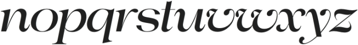 Astani Display Italic otf (400) Font LOWERCASE