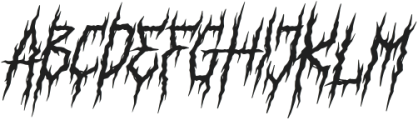 Astaroth Textura Italic otf (400) Font LOWERCASE