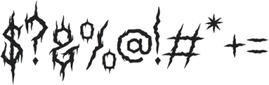 Astaroth Textura otf (400) Font OTHER CHARS