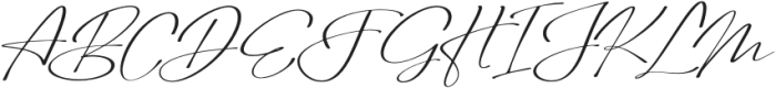 Astelafisa Italic otf (400) Font UPPERCASE