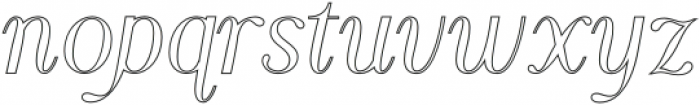Aster Glow Outline otf (400) Font LOWERCASE