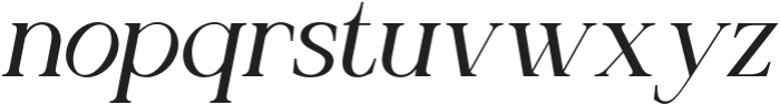 Astera Casty Italic otf (400) Font LOWERCASE