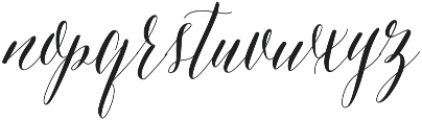 Asterism Clean otf (400) Font LOWERCASE