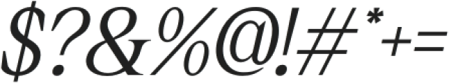 Asthetic-Italic otf (400) Font OTHER CHARS