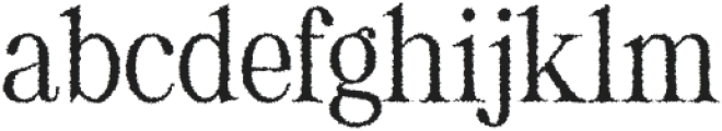 Asthetic Rough Regular otf (400) Font LOWERCASE