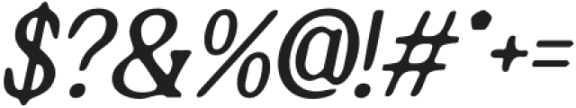 AstheticBlur-Italic otf (400) Font OTHER CHARS